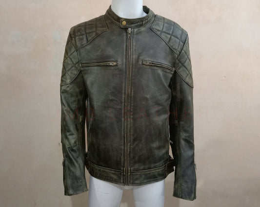 Leather Jacket Distressed