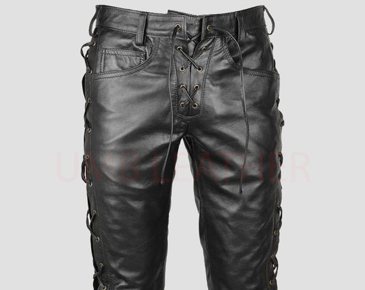 Side laceup pant
